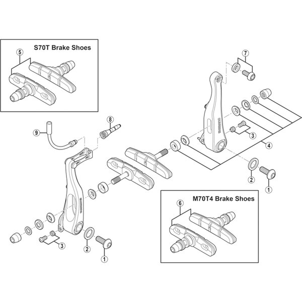 Shimano Shimano Spares BR-R353 boot