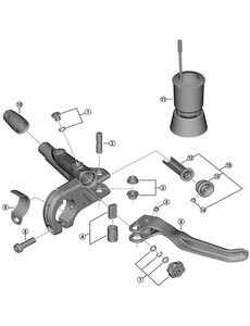 Shimano Shimano Spares BL-T8000 lever member and spacer