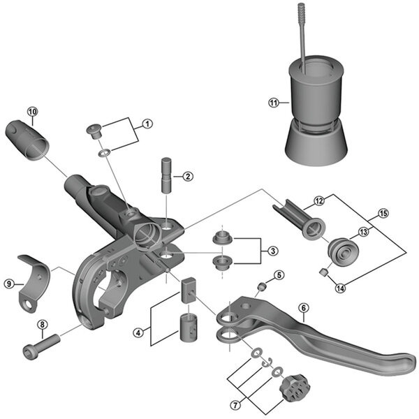 Shimano Shimano Spares BL-T8000 lever member and spacer