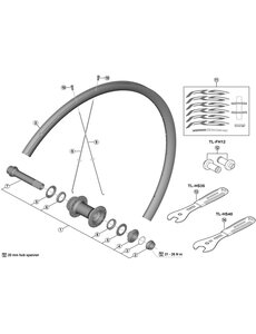Shimano Shimano Spares WH-R500 rear spoke 286 mm drive side