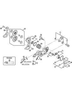 Shimano Shimano Spares RD-M670 bracket axle unit
