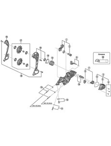 Shimano Shimano Spares RD-M7000-11 bracket axle unit for normal type
