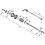 Shimano Shimano Spares FH-3500 complete hub axle 141 mm