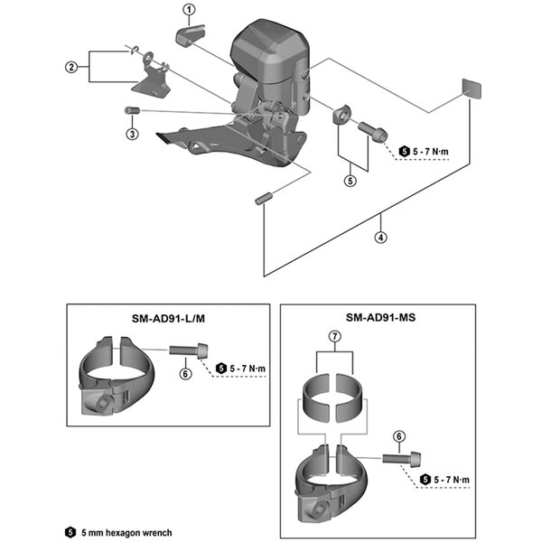 Shimano Shimano Spares FD-R7150 plug cover