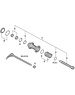 Shimano Shimano Spares FH-M9010-B hub axle, 148 mm
