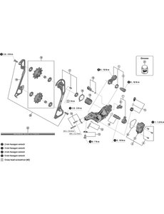 Shimano Shimano Spares RD-RX810 switch lever unit and fixing plate