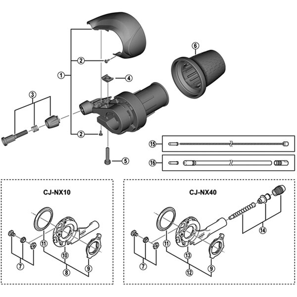 Shimano Shimano Spares SL-C3000-7 indicator cover and fixing screws, silver