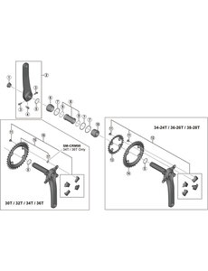 Shimano Shimano Spares FC-7800 clamp bolt