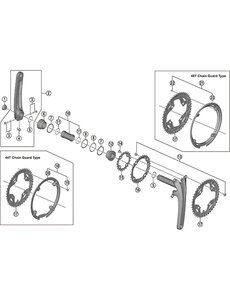 Shimano Shimano Spares FC-M430-8 chain guard and fixing screws