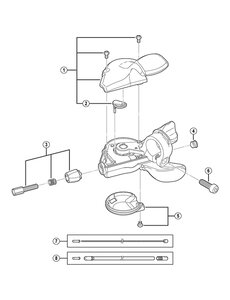 Shimano Shimano Spares SL-S503 indicator unit, black