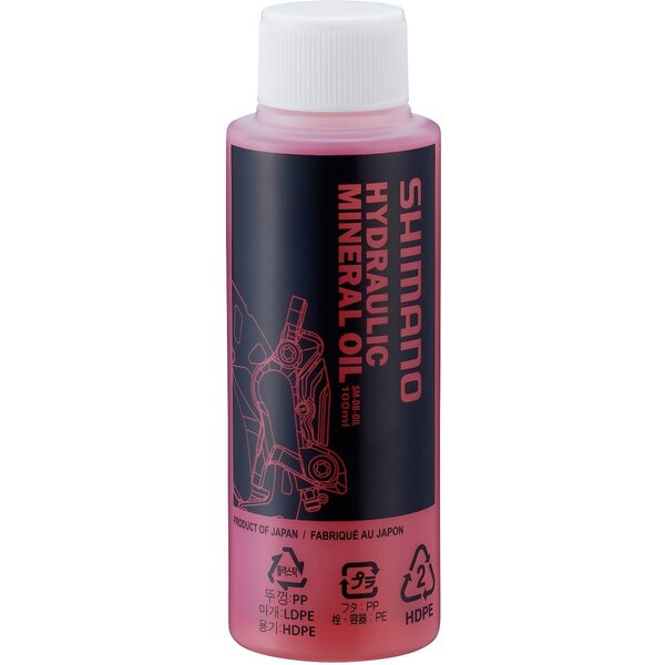 Shimano Shimano Spares Mineral oil 100 ml, red