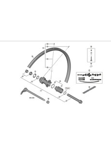 Shimano Shimano Spares WH-MT600-TL-R12-B-29 right hand spoke, 298.5 mm