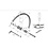 Shimano Shimano Spares WH-MT600-TL-R12-B-29 right hand spoke, 298.5 mm