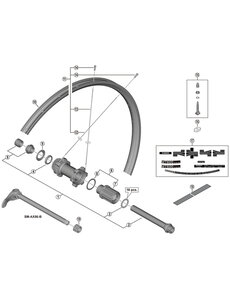 Shimano Shimano Spares WH-MT600-TL-R12 right hand spoke, 281 mm