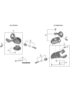 Shimano Shimano Spares SL-M8100 right hand shifting lever unit