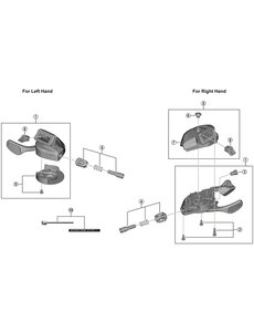 Shimano Shimano Spares SL-M8100-I right hand shifting lever unit