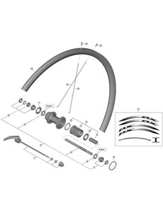 Shimano Shimano Spares WH-RX010-R complete quick release, 168 mm