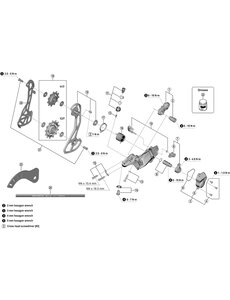 Shimano Shimano Spares RD-RX820 switch lever unit