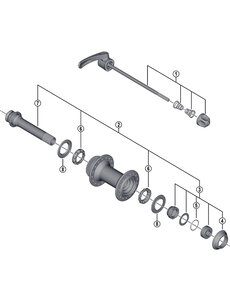 Shimano Shimano Spares HB-M785 hub axle unit