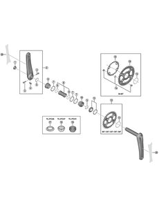 Shimano Shimano Spares FC-M8100 lock ring and washer