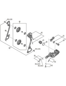 Shimano Shimano Spares RD-T6000 outer plate assembly