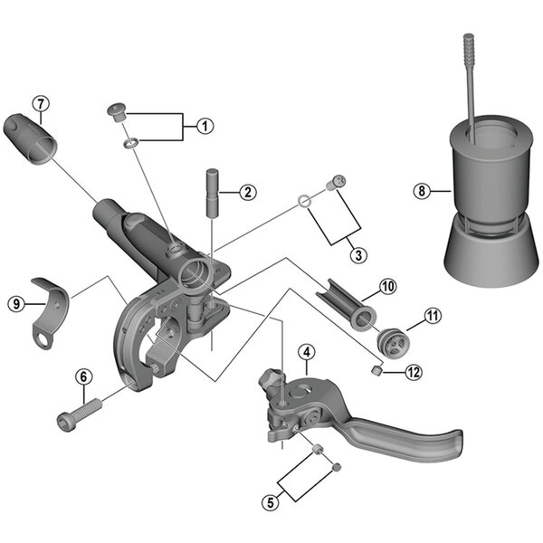 Shimano Shimano Spares BL-M785 lever axle