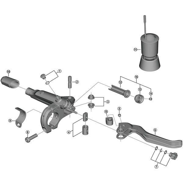 Shimano Shimano Spares BL-T785 adjust boss and sleeve