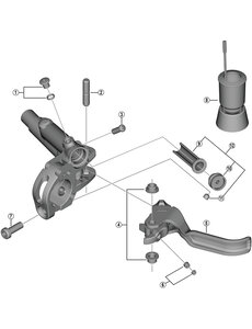 Shimano Shimano Spares BL-M666 lever axle