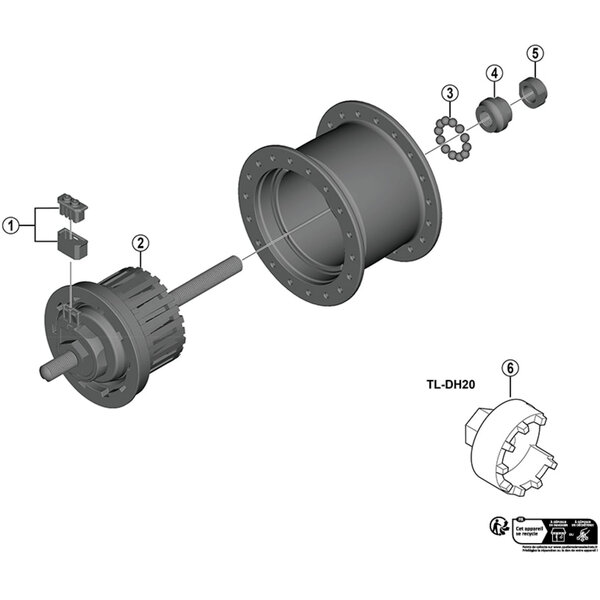 Shimano Shimano Spares HB-NX Connector cap and cover