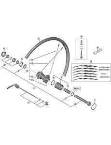 Shimano Shimano Spares WH-6800-R complete hub axle