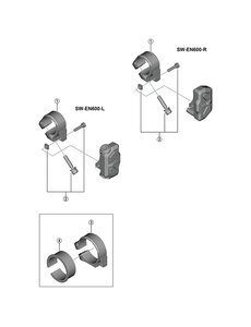 Shimano Shimano Spares SW-EN600 stay 22.2 mm with nut