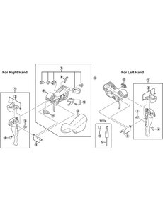 Shimano Shimano Spares ST-6700 right hand adjustment block, 10 mm