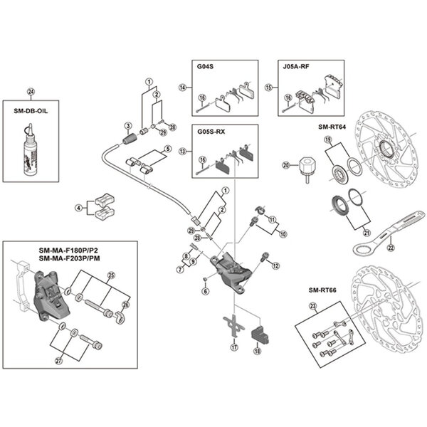 Shimano Shimano Spares BR-M315 pad spacer