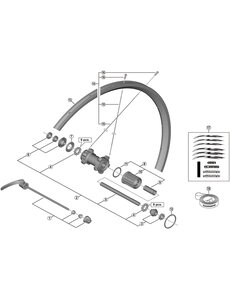 Shimano Shimano Spares WH-RS300-CL-R complete hub axle, 141 mm