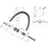 Shimano Shimano Spares WH-R8170-C36-TL-R left hand spoke, 267 mm