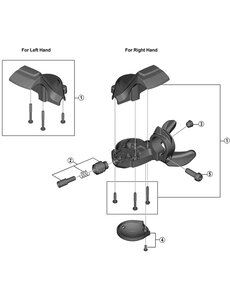 Shimano Shimano Spares SL-M3000 Indicator unit, right hand