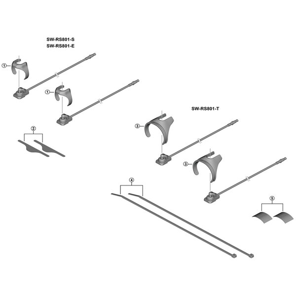 Shimano Shimano Spares SW-RS801 band, 24 mm