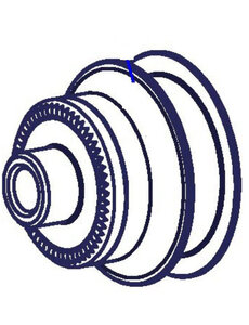 DT Swiss DT Swiss HWAXXX00S1545C Front Hub Spacer For 240 Radial Non-Disc Single