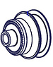 DT Swiss DT Swiss HWAXXX00S1545C Front Hub Spacer For 240 Radial Non-Disc Single