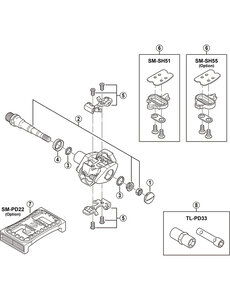 Shimano Shimano Spares PD-M324 axle seal