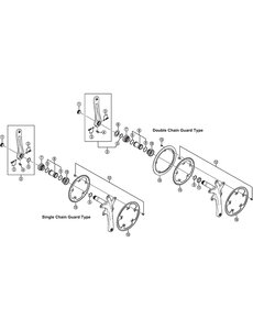 Shimano Shimano Spares FC-S500 top chain guard black for 39T