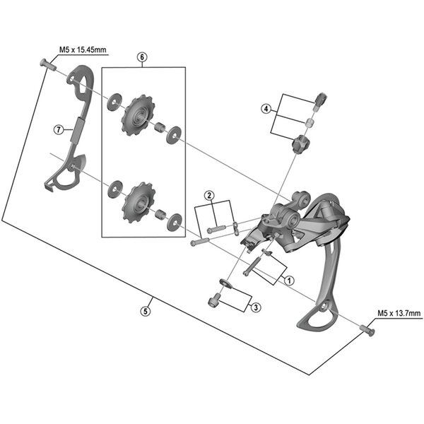 Shimano Shimano Spares SL-M370 cable adjusting bolt unit