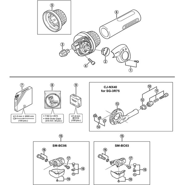 Shimano Shimano Spares SL-3S35-E indicator cover and fixing screw