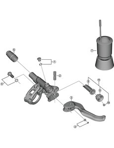 Shimano Shimano Spares BL-M9100 lever axle