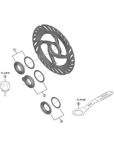 Shimano Shimano Spares EW-SS302 lock ring with magnet and washer