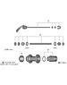 Shimano Shimano Spares FH-TX505 complete hub axle, 146 mm