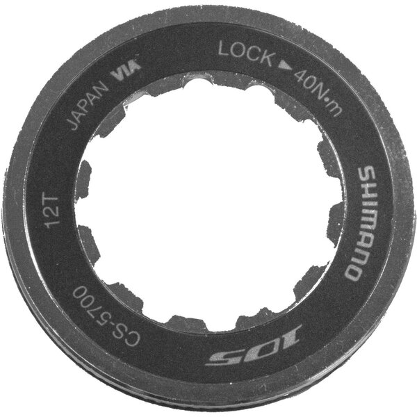 Shimano Shimano Spares CS-5700 Lock Ring and Spacer for 12T Top Gear
