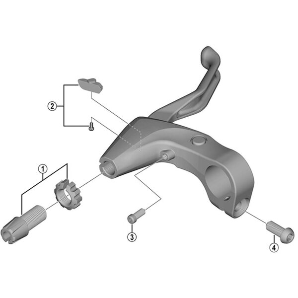 Shimano Shimano Spares BL-4700 left hand adjusting block and screw