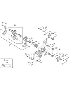Shimano Shimano Spares RD-M820 bracket axle unit