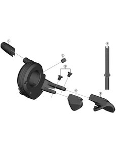 Shimano Shimano Spares SW-M9050 B lever, right